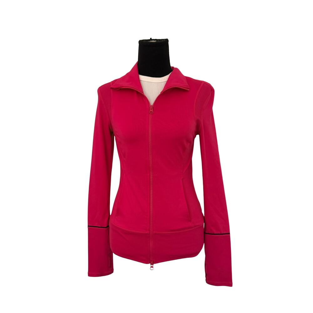 Z by Zella Pink Full Zip Jacket XS Athletic Zip Up Long Sleeve Activewear Top